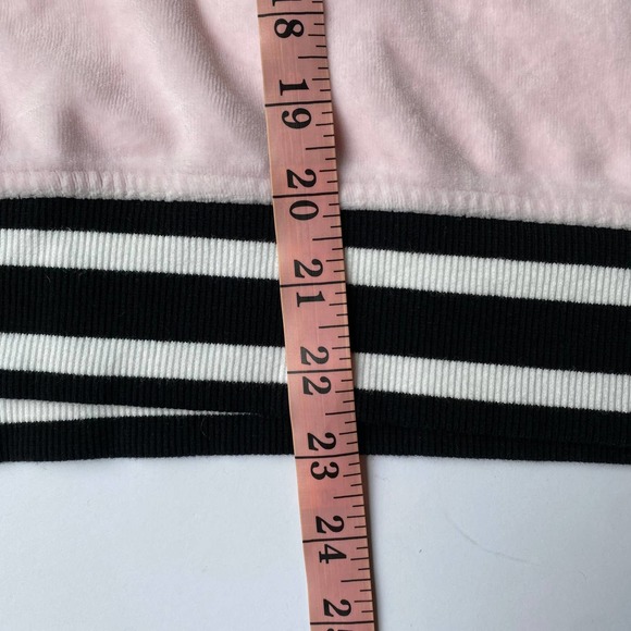 DKNY Sport Pink Velour Spell Out Pullover Sweater - Picture 7 of 10